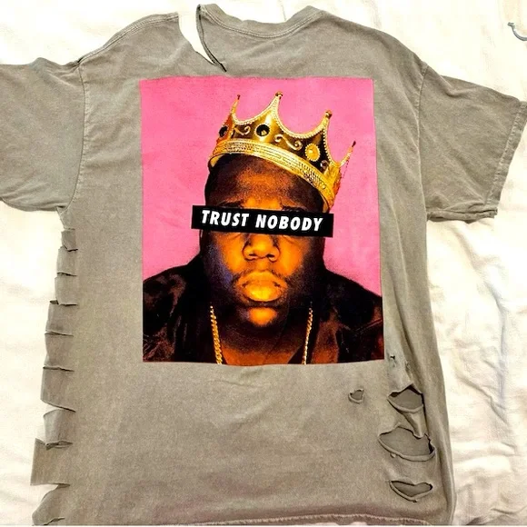 Upcycled Biggie Tee Shirt - Picture 1 of 3
